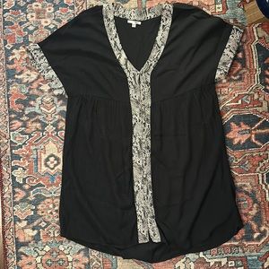 Amuse society flowy button up dress